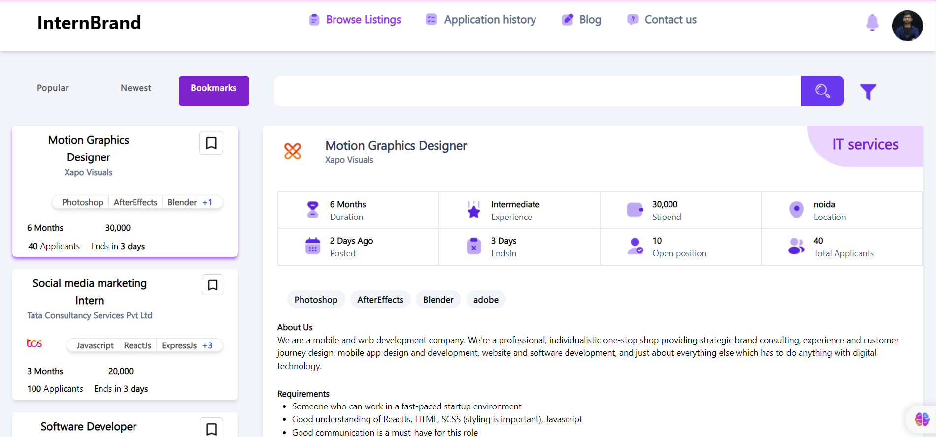 Sunset in the mountains